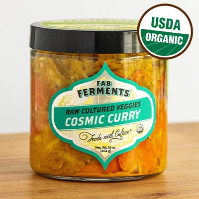 Raw Cultured Veggies, Cosmic Curry
