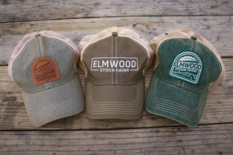 Elmwood Stock Farm Hat, Leather Patch