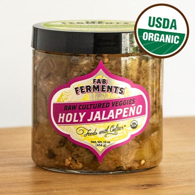 Raw Cultured Veggies, Holy Jalapeño