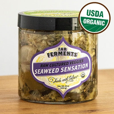 Raw Cultured Veggies, Seaweed Sensation